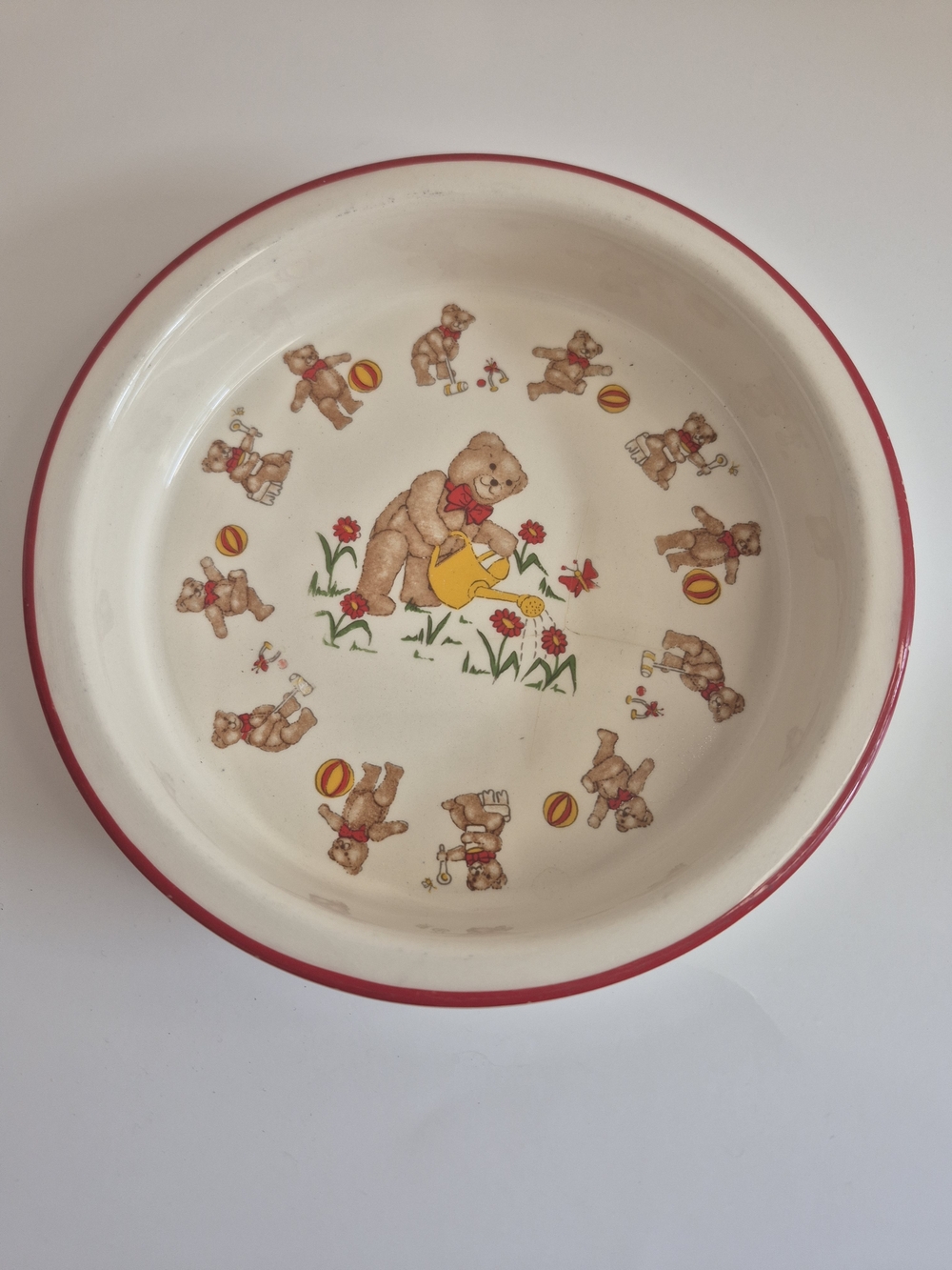 Vintage Mason's Ironstone Teddy Bear cereal bowl made in England in 1984